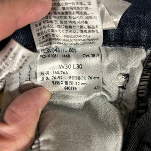 Levi‎ Strauss & Co 511 Slim Jeans 30x30 Blue - Picture 2 of 5